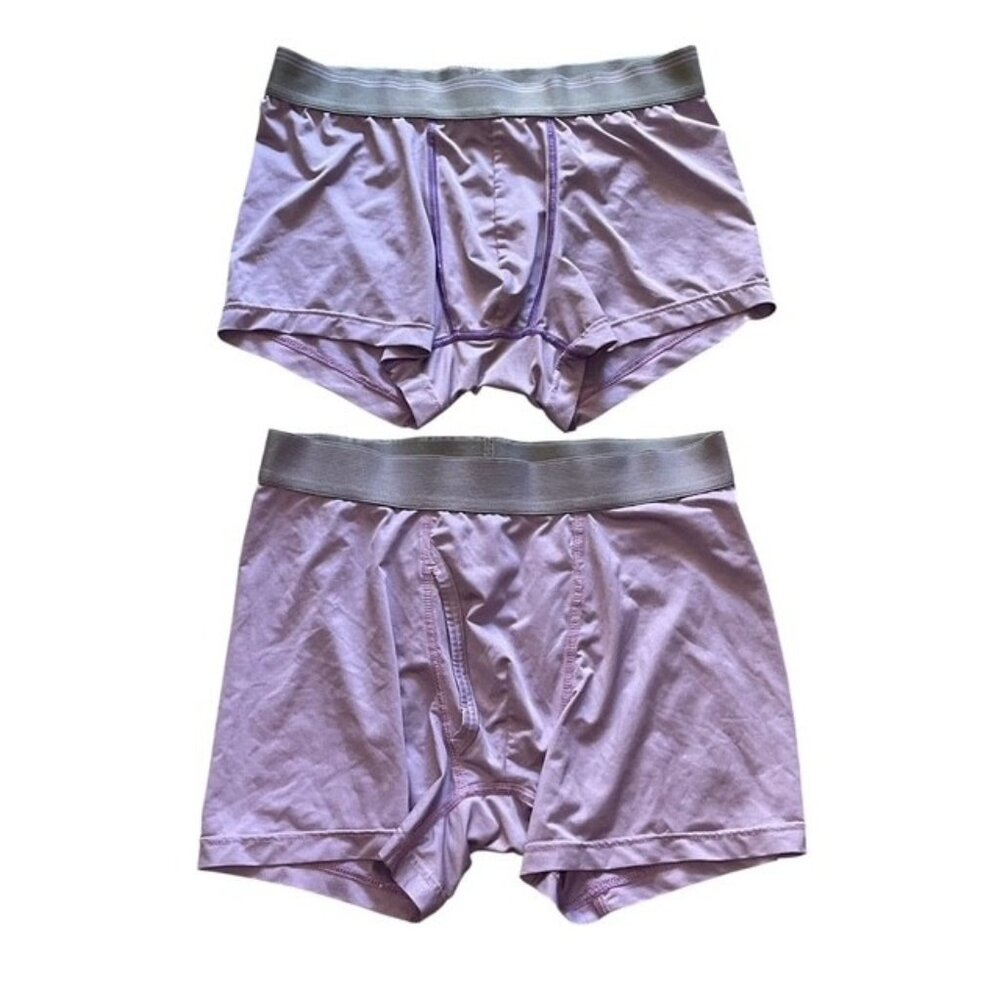 Uniqlo Mens Boxer Briefs Lot of 2 Purple Small Stretch Comfort Underwear
